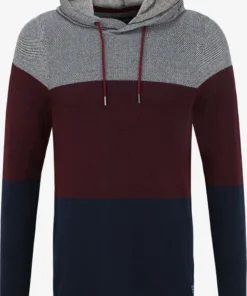 Blend Hoodies Trui Salado Heren Blauw / Bordeaux