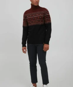 Blend Coltruien Trui TJESSE Heren Donkerrood / Zwart -Aanbiedingen Koud Stijl Winkel 02702a17ba6069f069c0c6c5a516dcec scaled