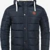 Blend Winterjassen Winterjas Frederico Heren Blauw / Navy / Donkerblauw