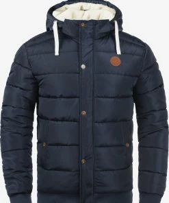 Blend Winterjassen Winterjas Frederico Heren Blauw / Navy / Donkerblauw