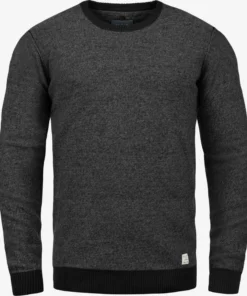 Blend Sweatshirts Sweatshirt Nathan Heren Zwart / Zwart Gemêleerd