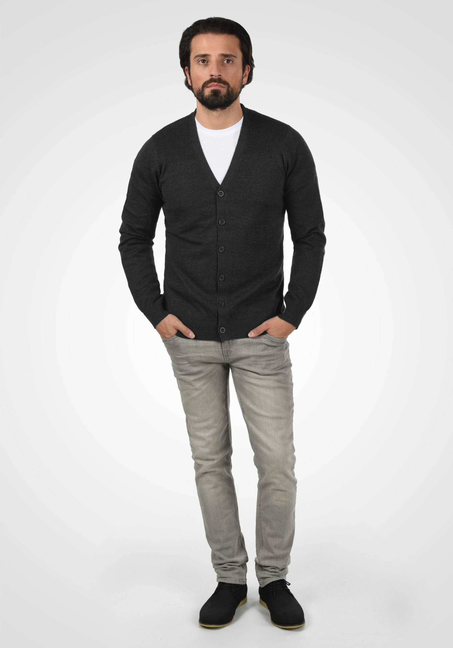 Blend Vesten Gebreid Vest Caden Heren Grijs 5 Blend Vesten Gebreid Vest Caden Heren Grijs - Afbeelding 3