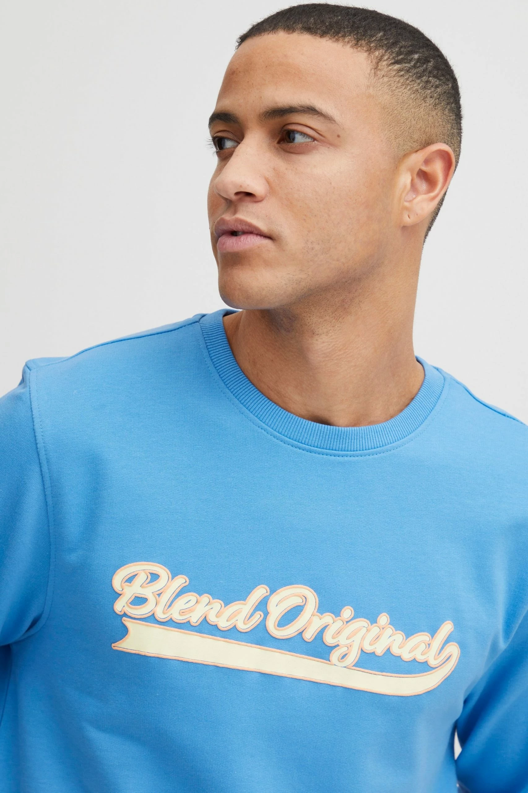 Blend Crewneck Truien Trui Heren Hemelsblauw 6 Blend Crewneck Truien Trui Heren Hemelsblauw - Afbeelding 4