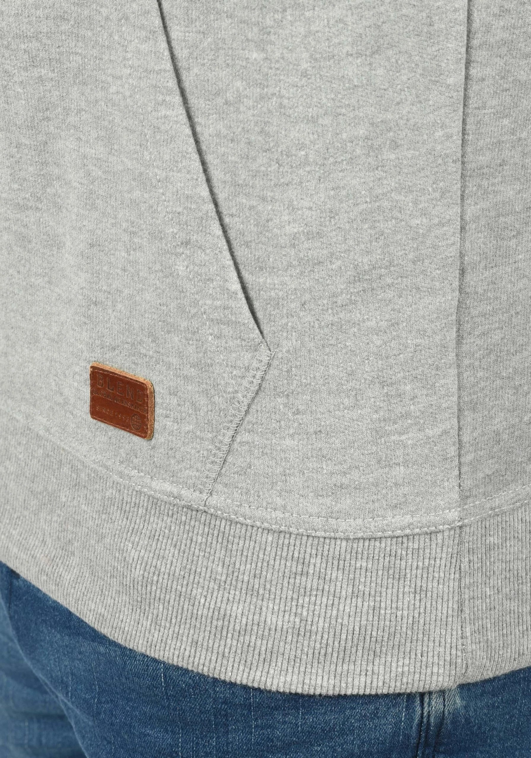 Blend Hoodies Sweatshirt 703585ME Heren Lichtgrijs 6 Blend Hoodies Sweatshirt 703585ME Heren Lichtgrijs - Afbeelding 4