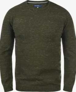 Blend Crewneck Truien Trui Adrian Heren Groen Gemêleerd