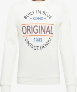 Blend Sweatshirts Sweatshirt Heren Wit