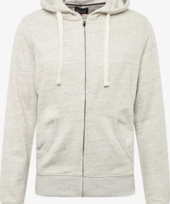 Blend Sweatvesten Met Capuchon Sweatvest North Heren Grijs Gemêleerd