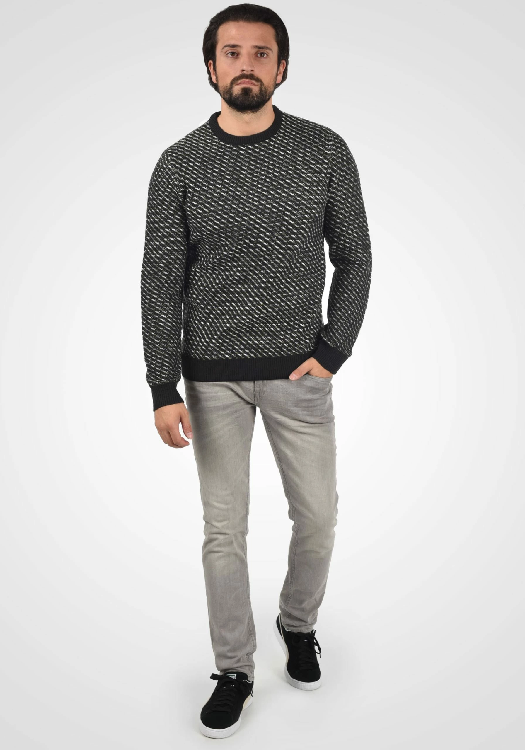 Blend V-hals Truien Trui Calisto Heren Zwart 5 Blend V-hals Truien Trui Calisto Heren Zwart - Afbeelding 3