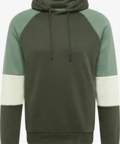 Blend Hoodies Sweatshirt Heren Kaki / Mintgroen