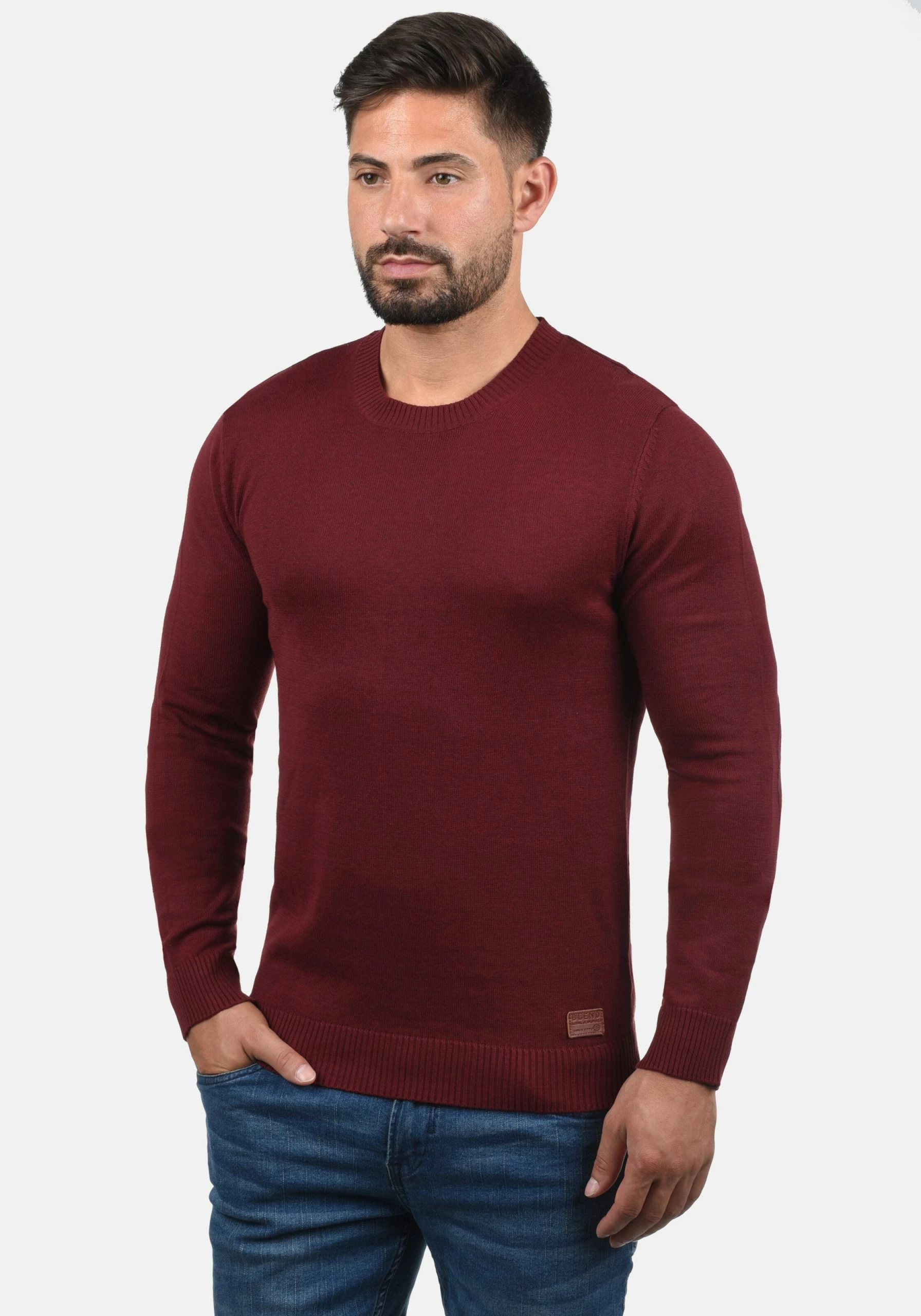 Blend Crewneck Truien Trui Lars Heren Rood 4 Blend Crewneck Truien Trui Lars Heren Rood - Afbeelding 2