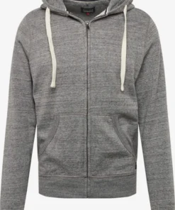 Blend Sweatvesten Met Capuchon Sweatvest North Heren Antraciet