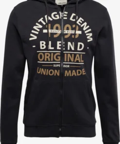 Blend Sweatvesten Met Capuchon Sweatvest Heren Zwart