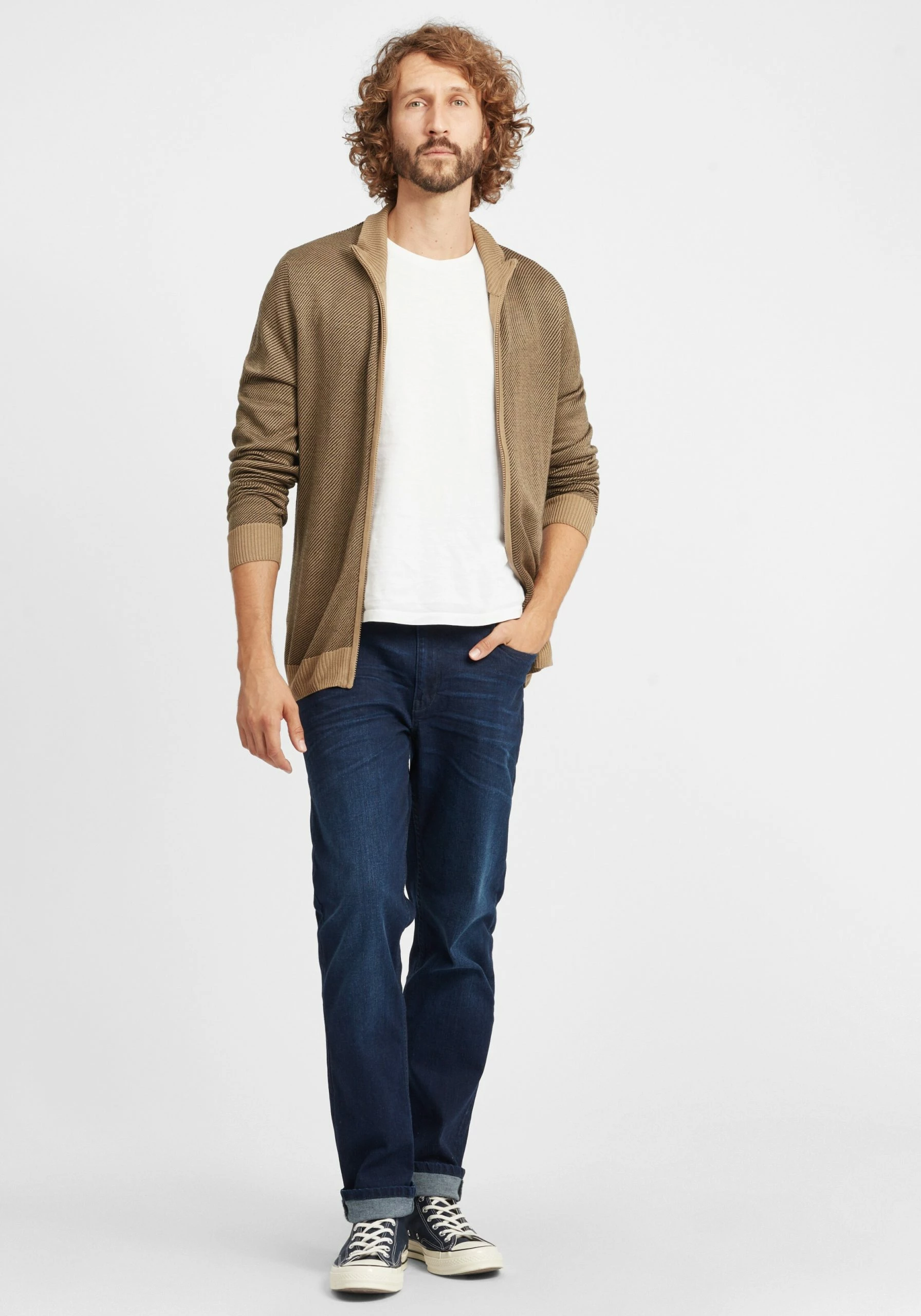 Blend Vesten Gebreid Vest Londer Heren Bruin / Lichtbruin 5 Blend Vesten Gebreid Vest Londer Heren Bruin / Lichtbruin - Afbeelding 3