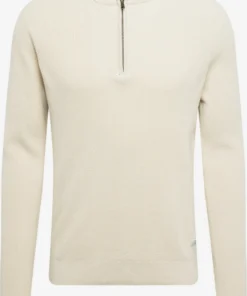 Blend Coltruien Trui Codford Heren Lichtbeige