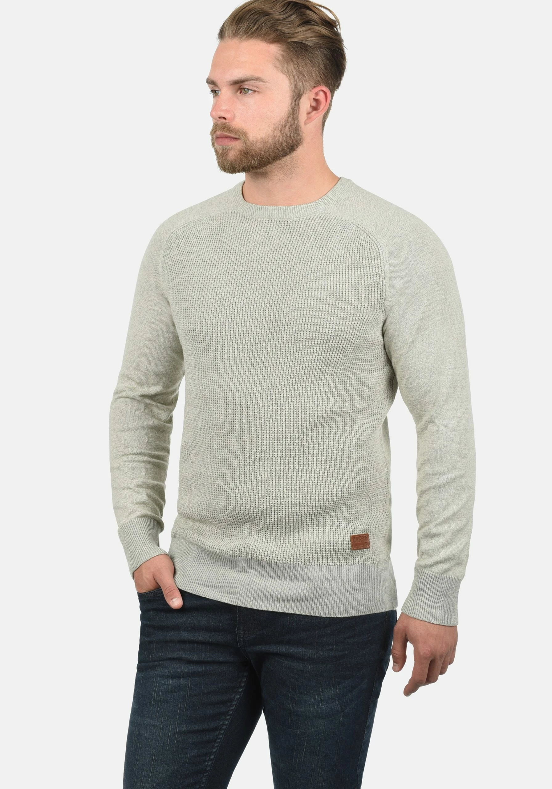 Blend Crewneck Truien Trui Gandolf Heren Stone Grey 4 Blend Crewneck Truien Trui Gandolf Heren Stone Grey - Afbeelding 2