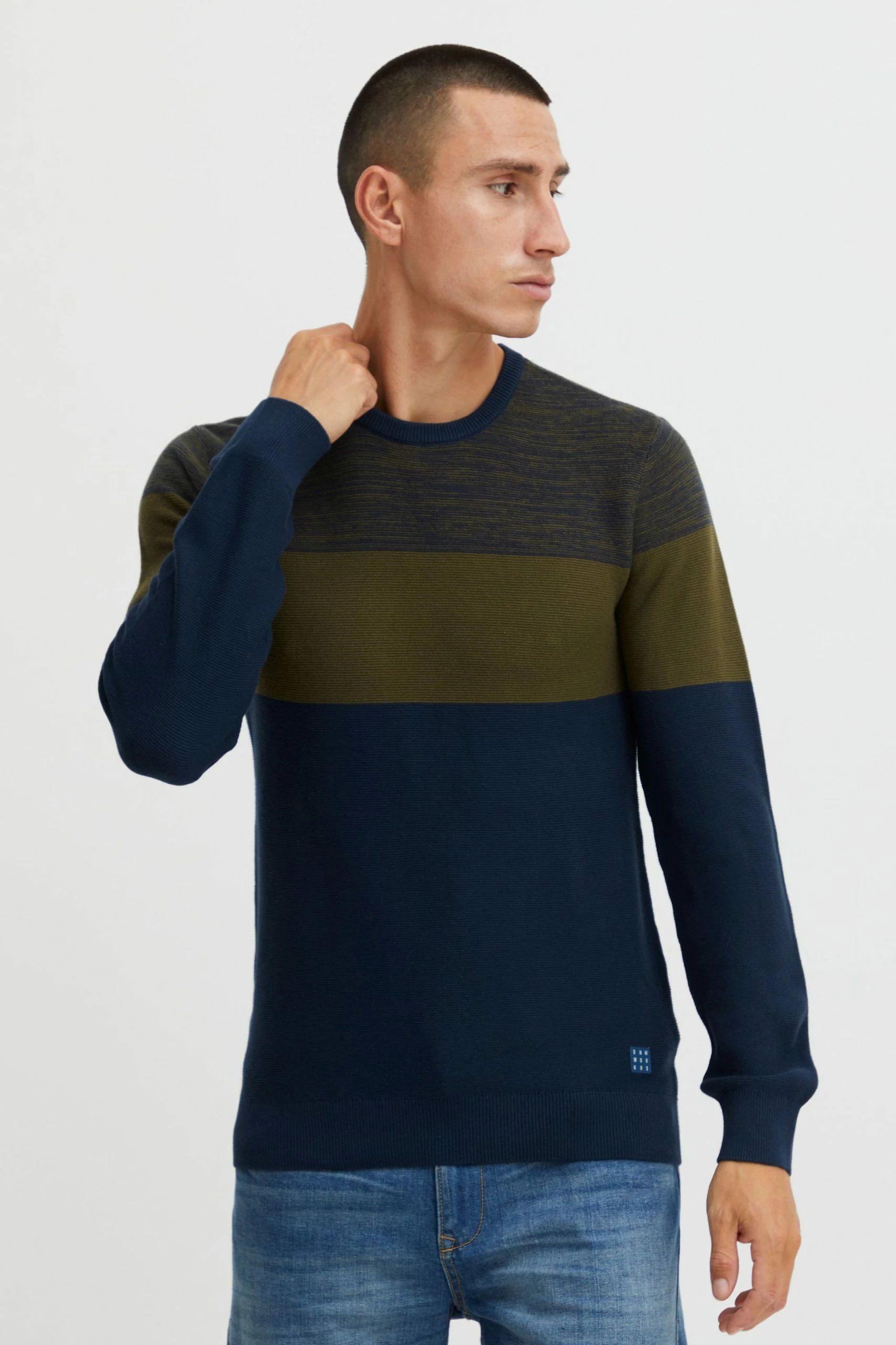 Blend Crewneck Truien Trui Napinoa Heren Groen 4 Blend Crewneck Truien Trui Napinoa Heren Groen - Afbeelding 2