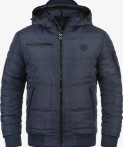 Blend Winterjassen Winterjas Boris Teddy Heren Blauw / Navy / Donkerblauw