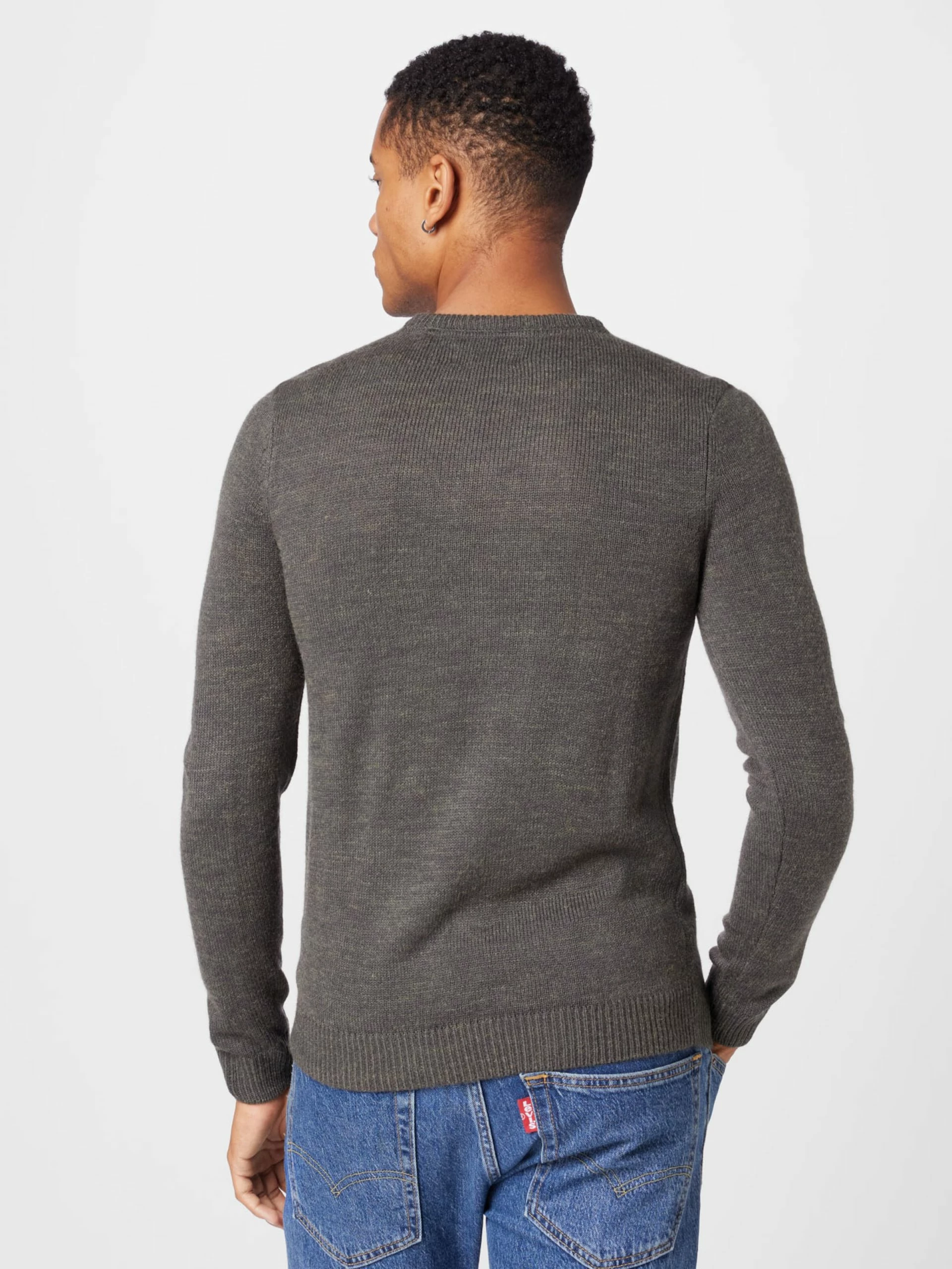 Blend Crewneck Truien Trui Heren Kaki 5 Blend Crewneck Truien Trui Heren Kaki - Afbeelding 3