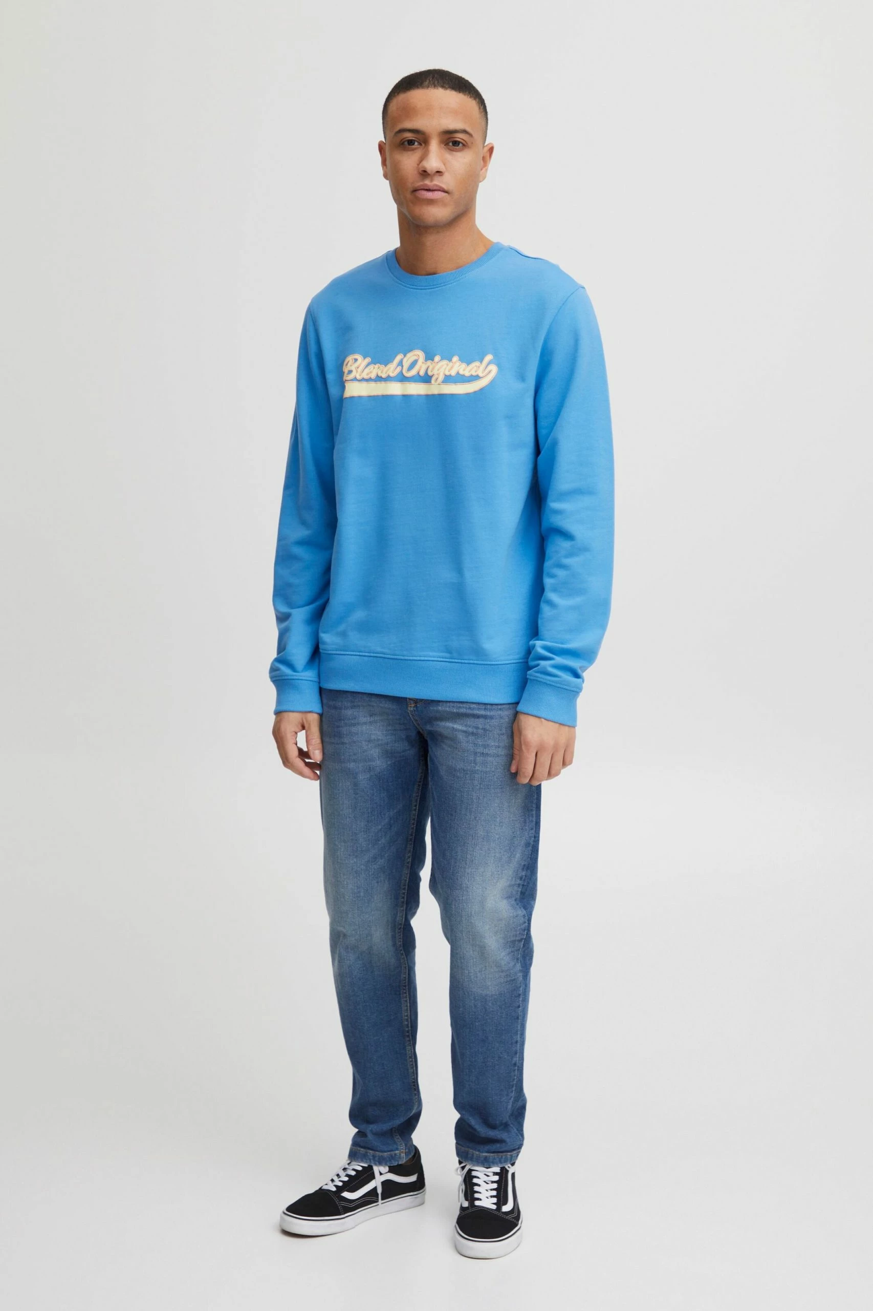 Blend Crewneck Truien Trui Heren Hemelsblauw 7 Blend Crewneck Truien Trui Heren Hemelsblauw - Afbeelding 5