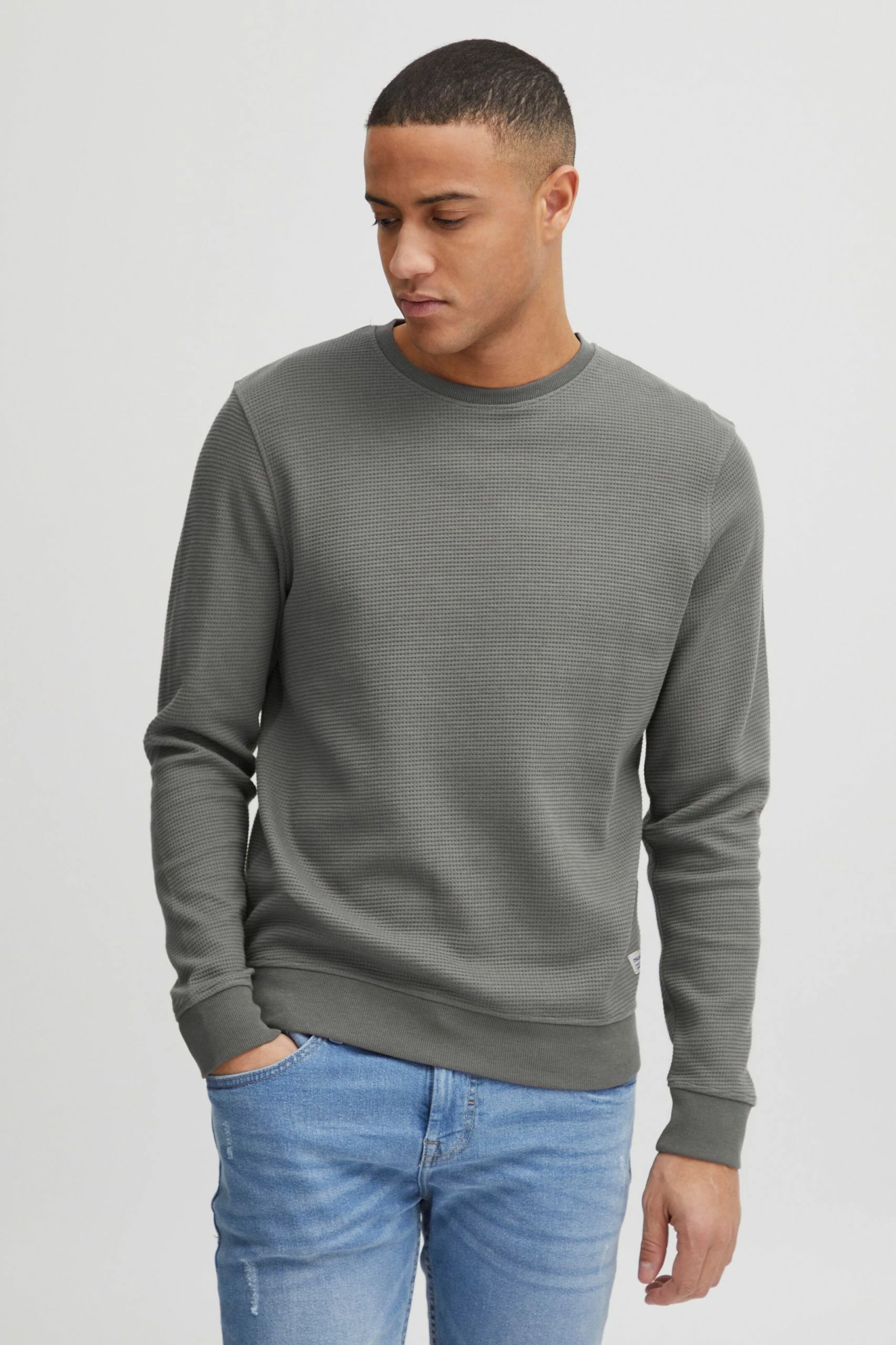 Blend Crewneck Truien Trui Christo Heren Grijs 4 Blend Crewneck Truien Trui Christo Heren Grijs - Afbeelding 2