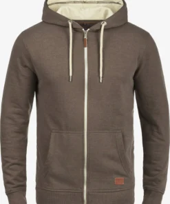 Blend Sweatvesten Met Capuchon Sweatvest Hulker Heren Bruin