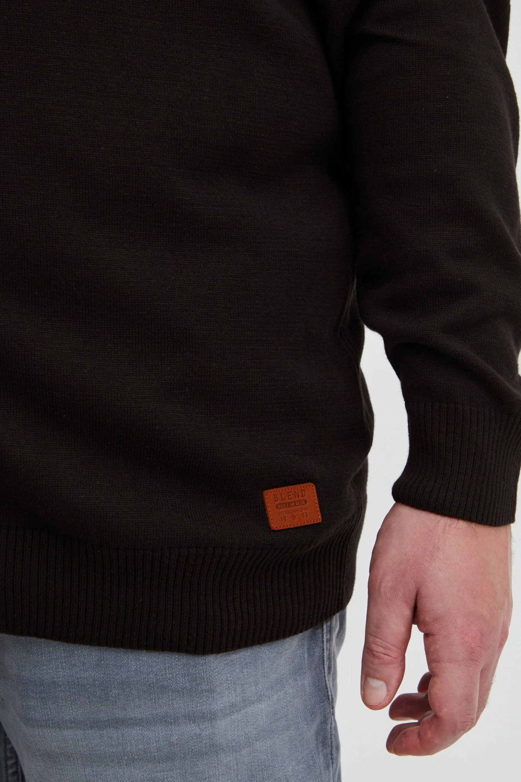 Blend Vesten Gebreid Vest Norman Heren Zwart 8 Blend Vesten Gebreid Vest Norman Heren Zwart - Afbeelding 6