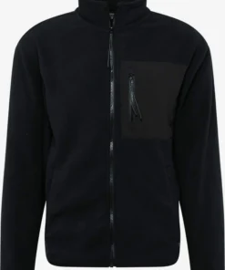 Blend Fleece Jassen Fleece Jas Heren Zwart