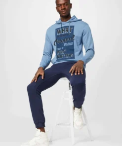 Blend Hoodies Sweatshirt Heren Marine / Smoky Blue -Aanbiedingen Koud Stijl Winkel 6ef1e849446f0f41c21510dcaebcb60f scaled