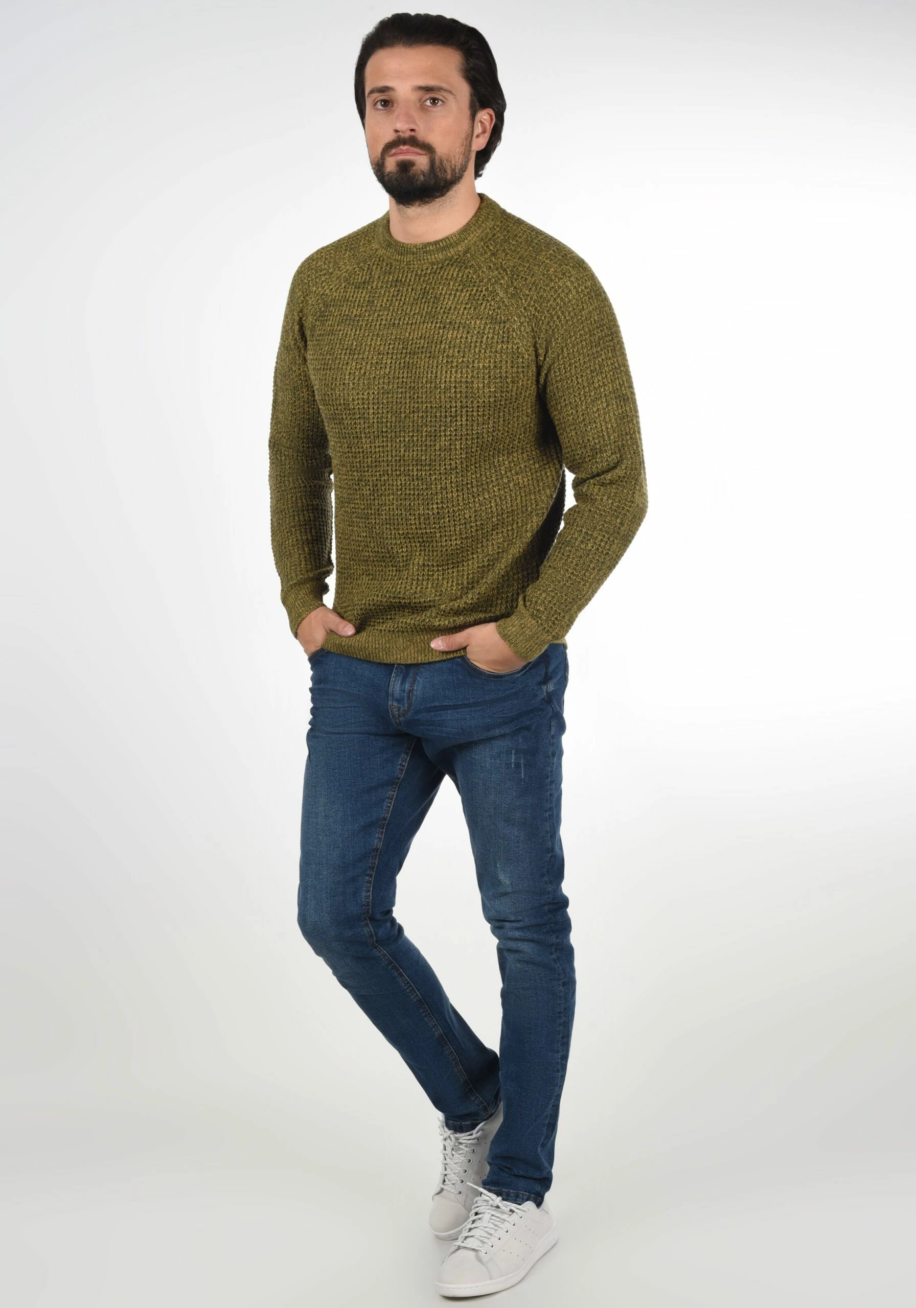 Blend Crewneck Truien Trui Carrizal Heren Olijfgroen 5 Blend Crewneck Truien Trui Carrizal Heren Olijfgroen - Afbeelding 3