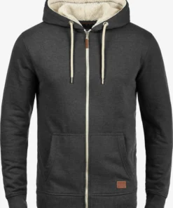 Blend Sweatvesten Met Capuchon Sweatvest Hulker Teddy Heren Grijs