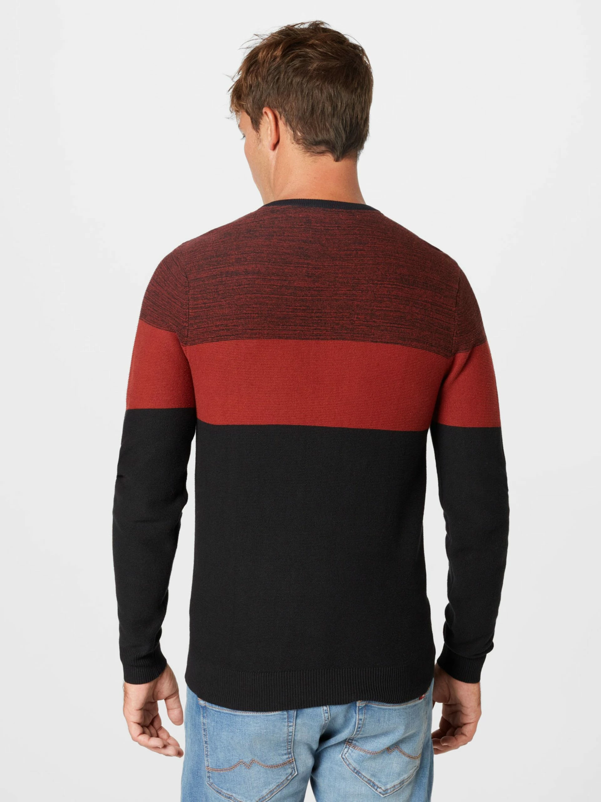 Blend Crewneck Truien Trui Heren Rood / Zwart 5 Blend Crewneck Truien Trui Heren Rood / Zwart - Afbeelding 3