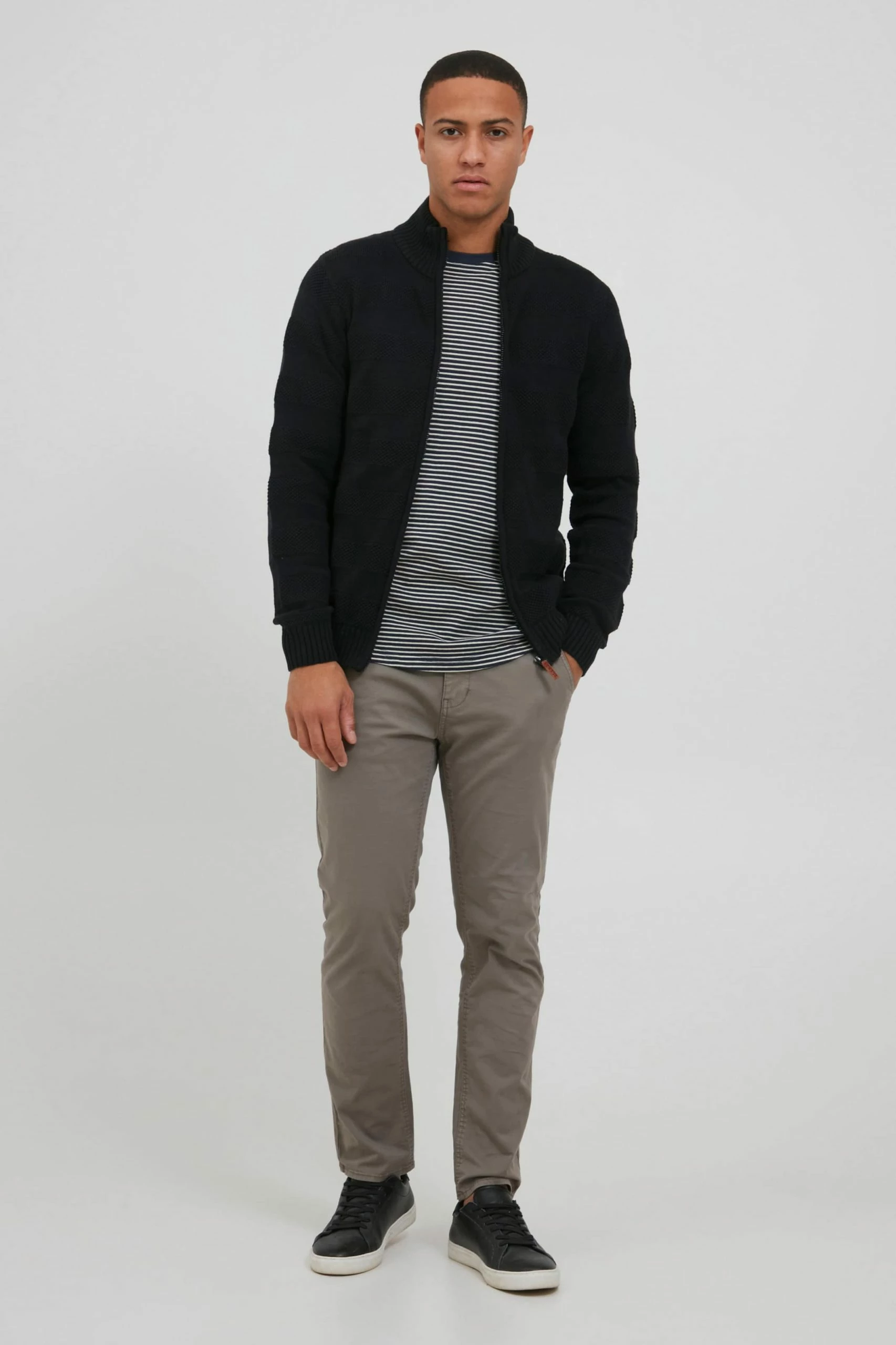 Blend Vesten Gebreid Vest Galmaro Heren Zwart 5 Blend Vesten Gebreid Vest Galmaro Heren Zwart - Afbeelding 3