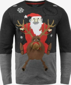 Blend Crewneck Truien Trui Rudolph Heren Grijs