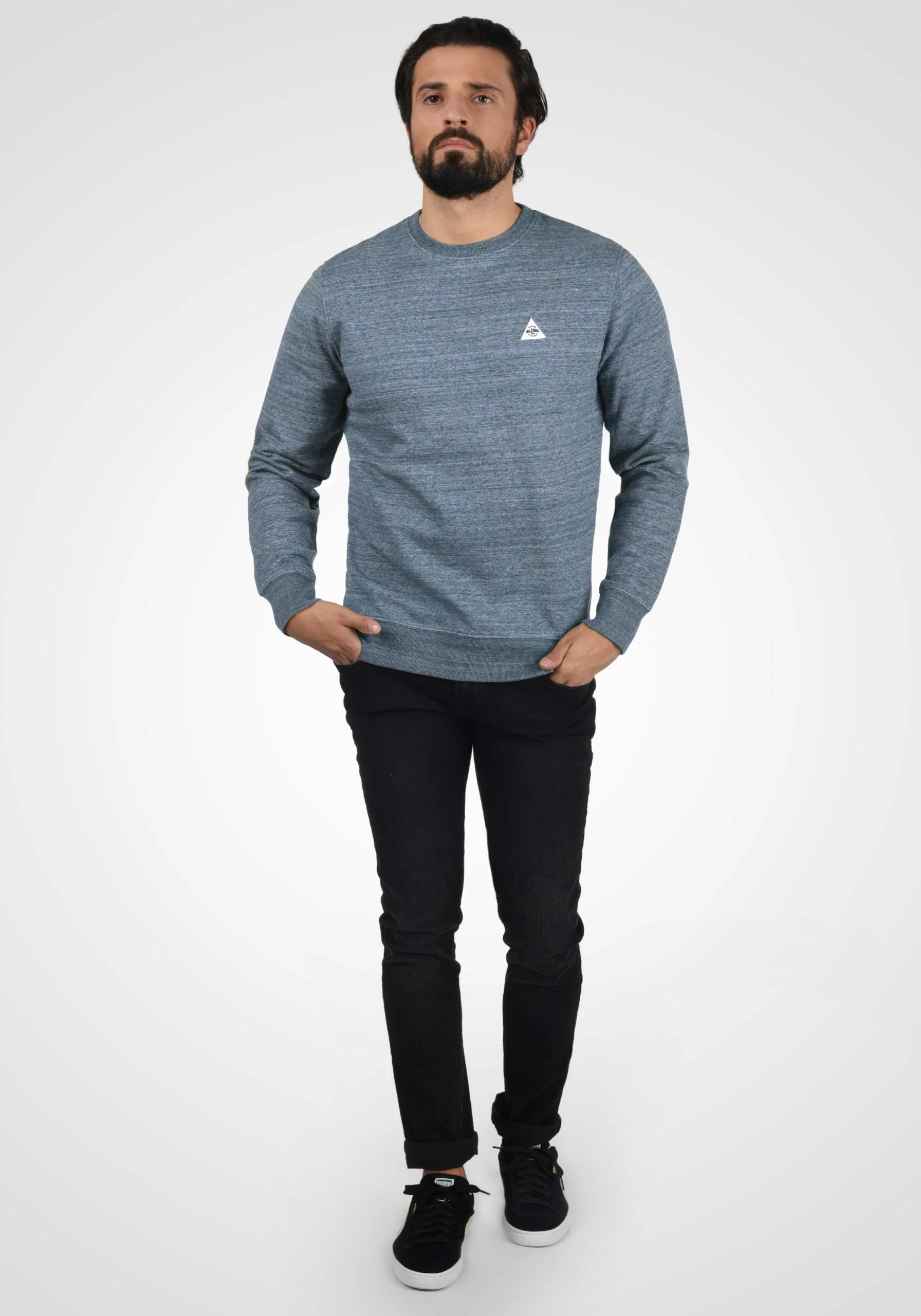 Blend Sweatshirts Sweatshirt Henry Heren Blauw 5 Blend Sweatshirts Sweatshirt Henry Heren Blauw - Afbeelding 3