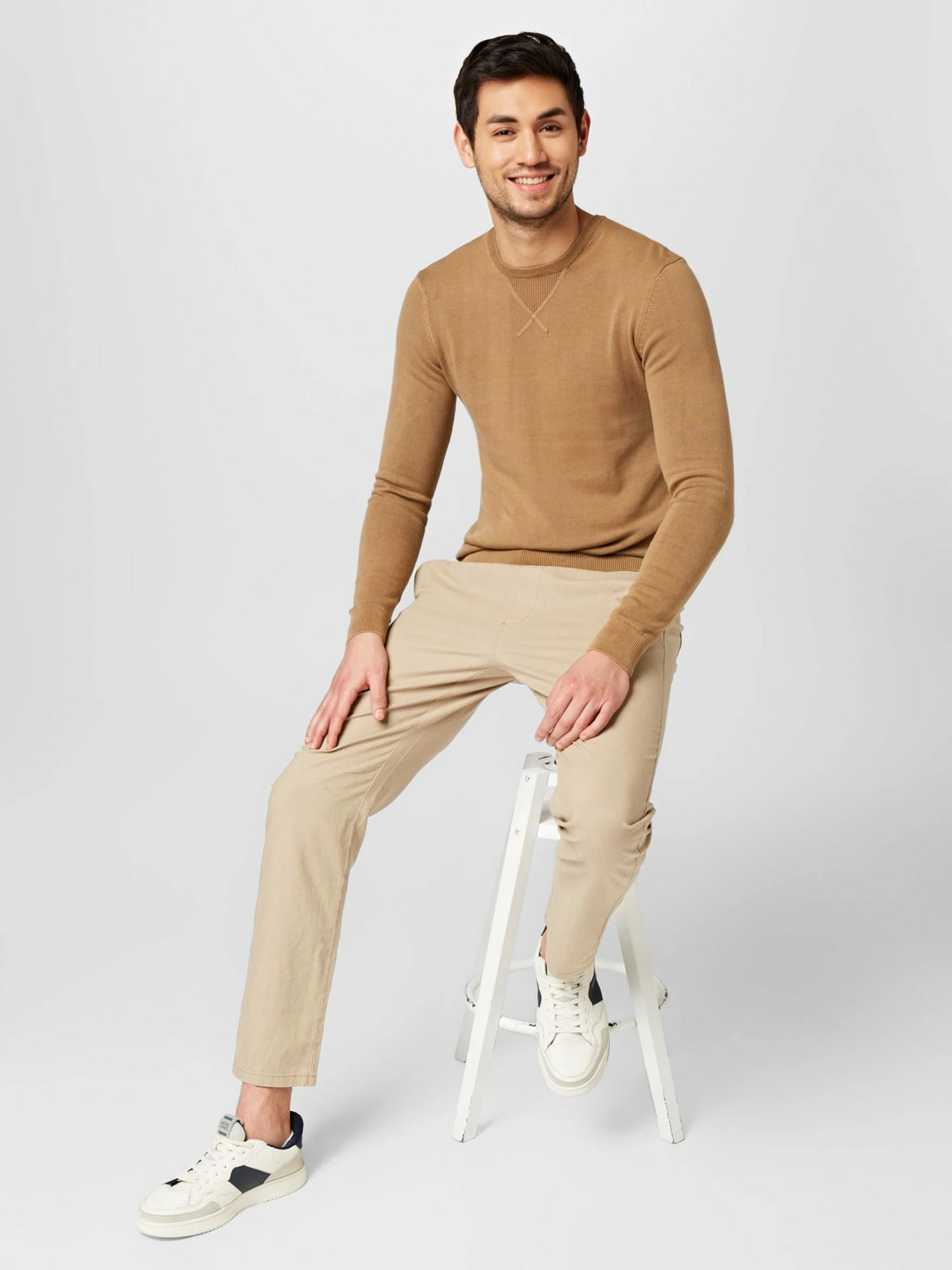 Blend Crewneck Truien Trui Heren Cognac 7 Blend Crewneck Truien Trui Heren Cognac - Afbeelding 5