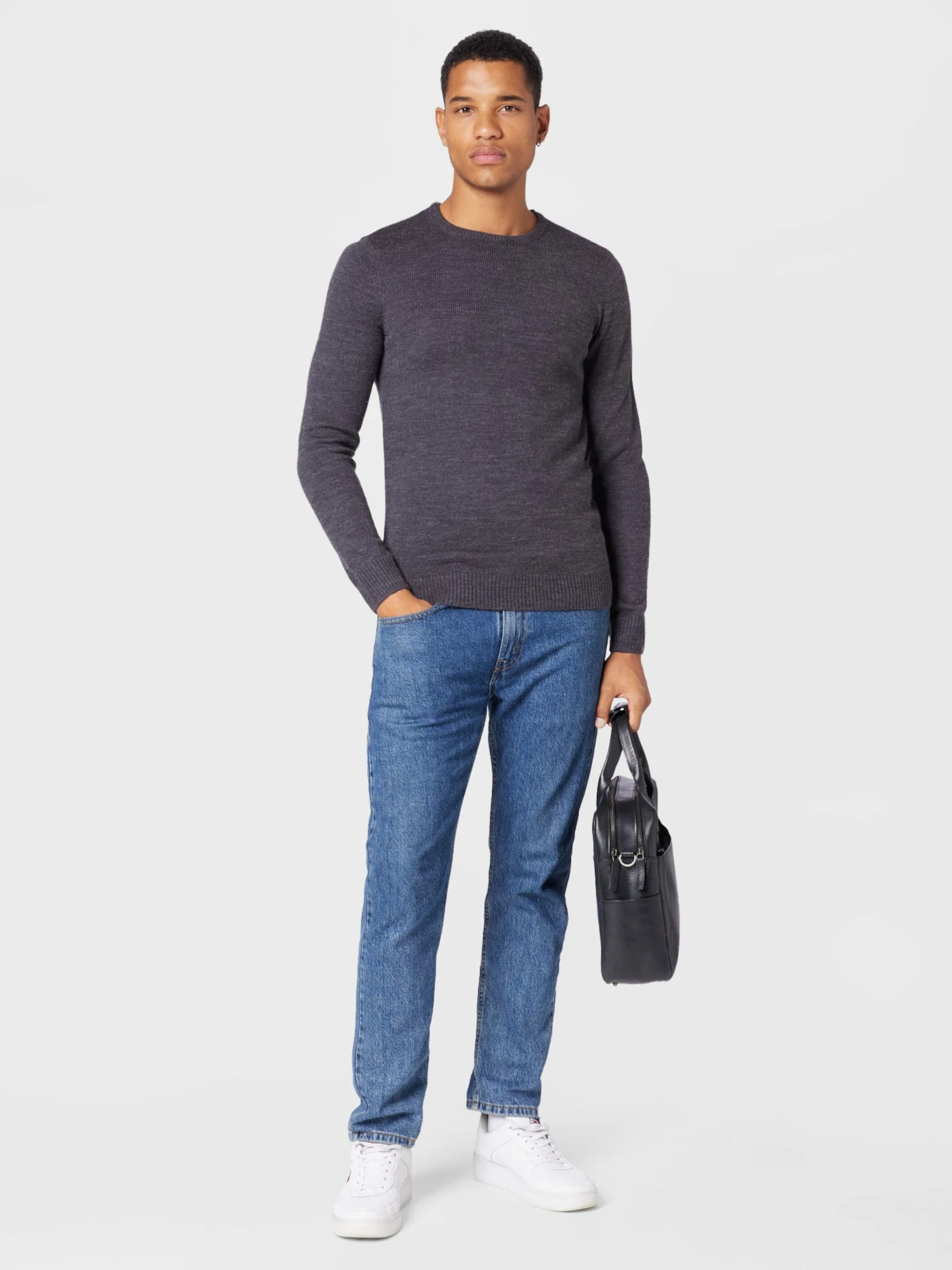 Blend Crewneck Truien Trui Heren Donkergrijs 6 Blend Crewneck Truien Trui Heren Donkergrijs - Afbeelding 4