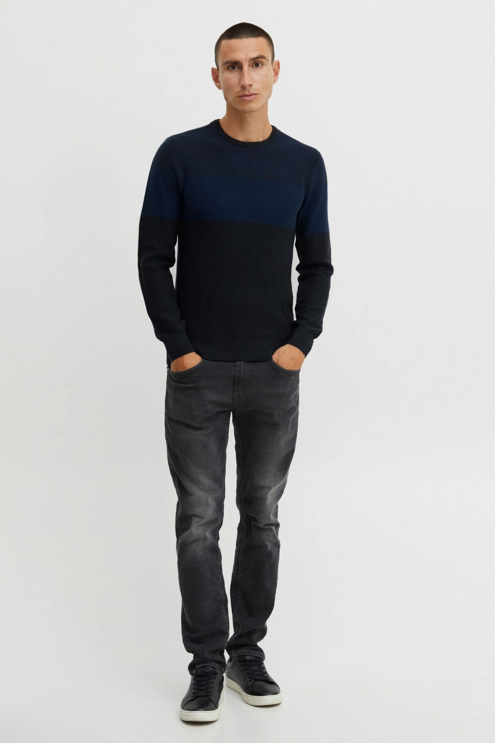 Blend Crewneck Truien Trui Napinoa Heren Blauw 6 Blend Crewneck Truien Trui Napinoa Heren Blauw - Afbeelding 4