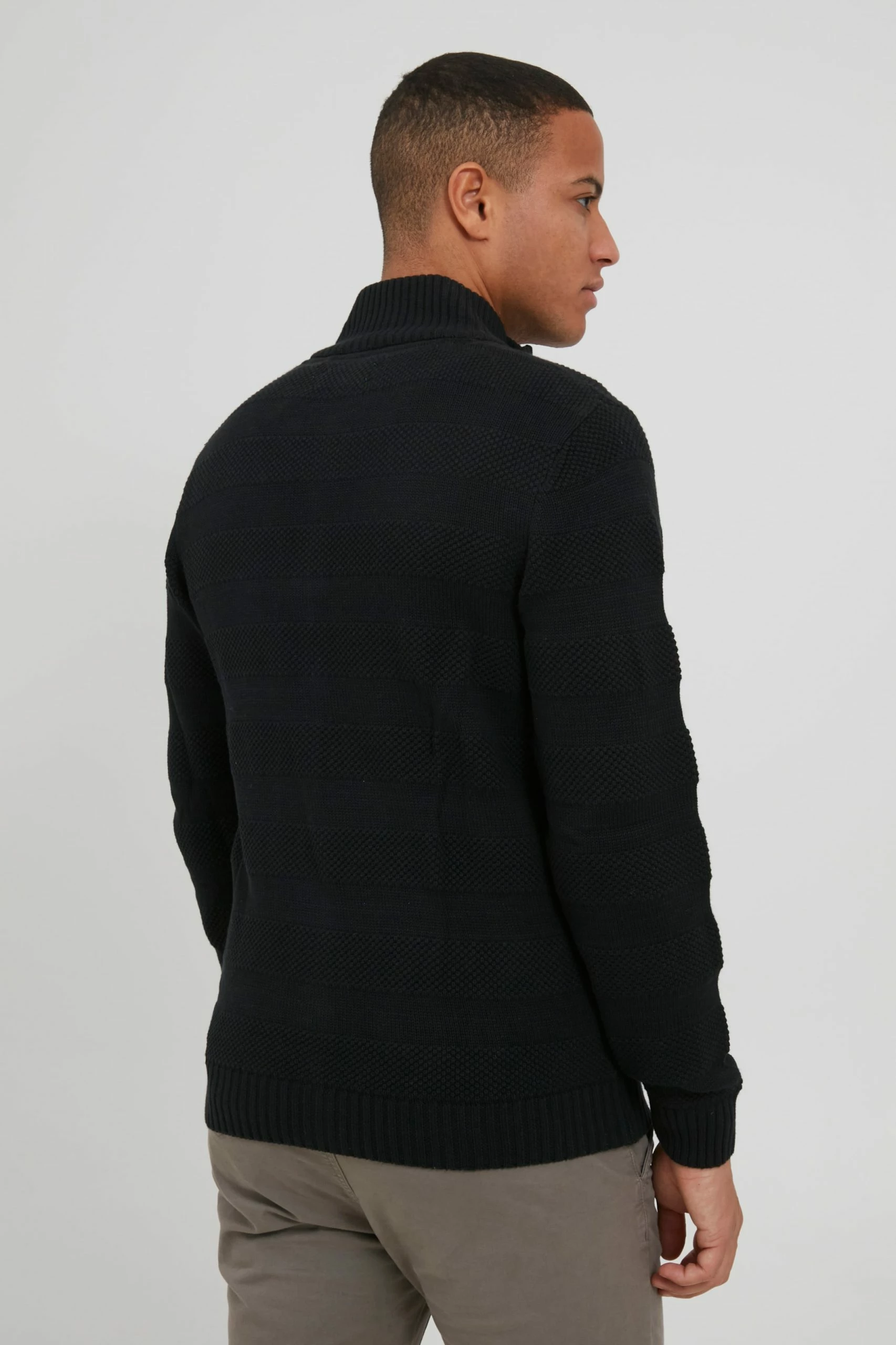 Blend Vesten Gebreid Vest Galmaro Heren Zwart 6 Blend Vesten Gebreid Vest Galmaro Heren Zwart - Afbeelding 4