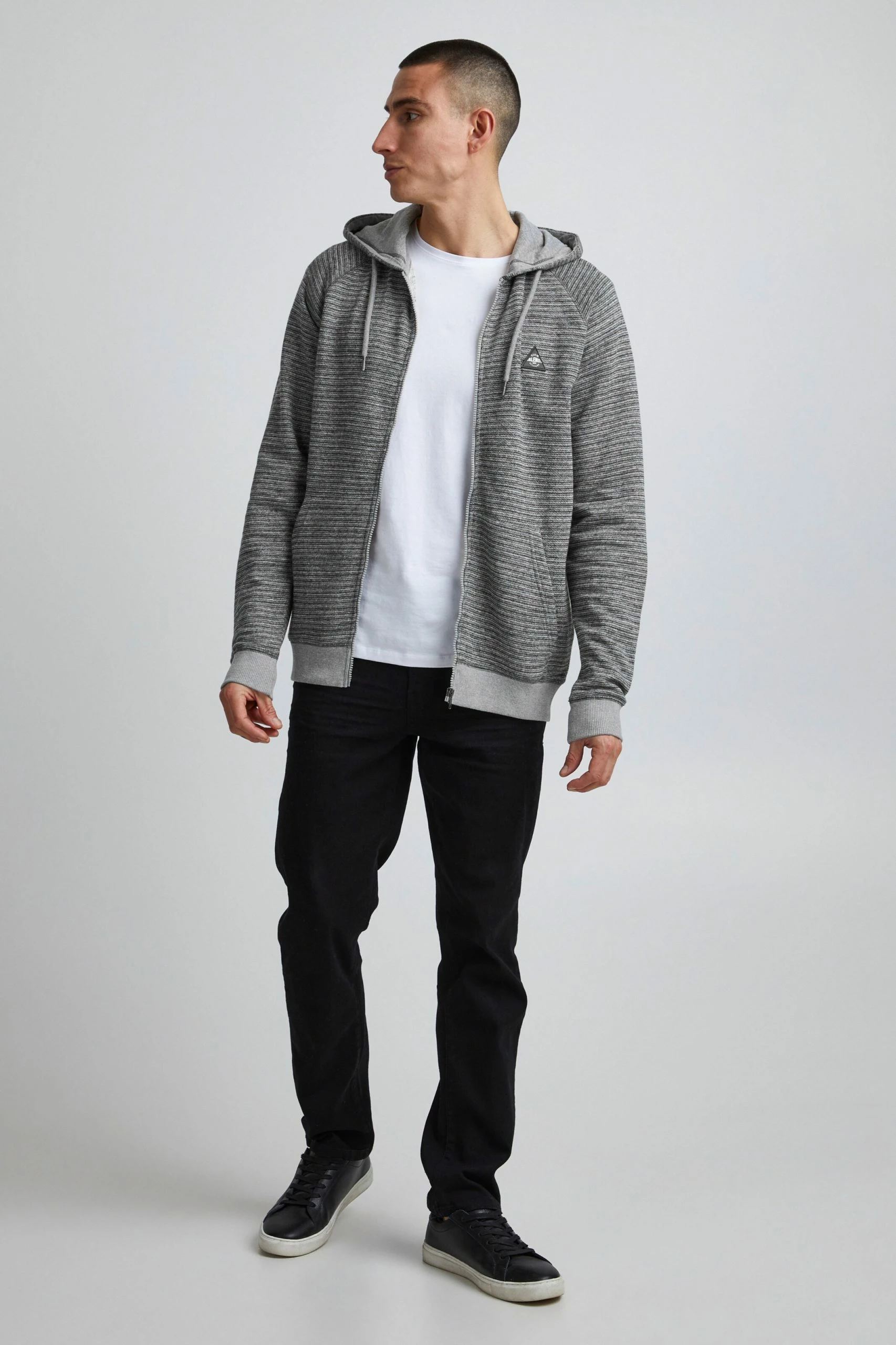 Blend Sweatvesten Met Capuchon Sweatvest Nuka Heren Grijs 5 Blend Sweatvesten Met Capuchon Sweatvest Nuka Heren Grijs - Afbeelding 3