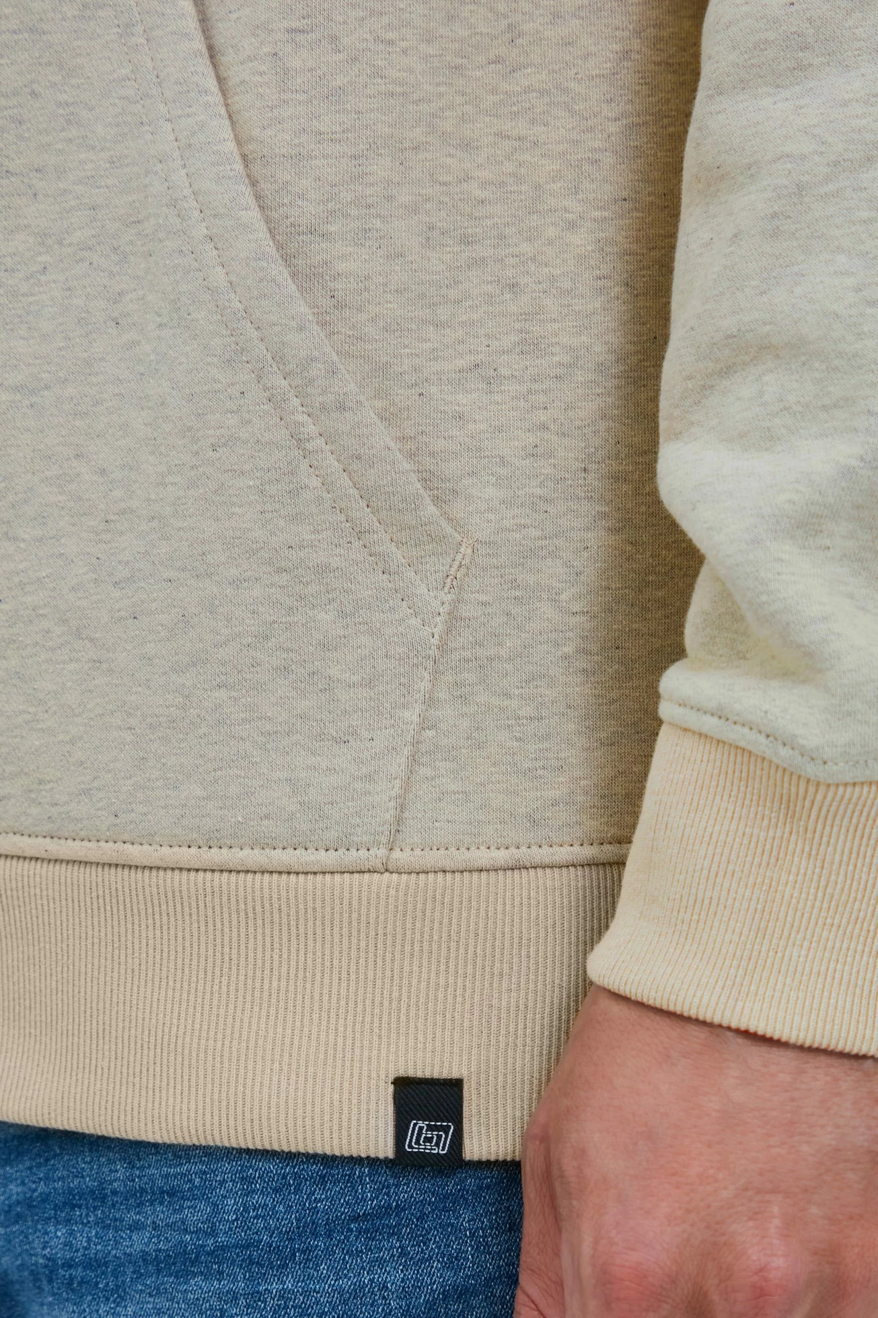 Blend Hoodies Sweatshirt HARRISON Heren Beige / Grijs 8 Blend Hoodies Sweatshirt HARRISON Heren Beige / Grijs - Afbeelding 6