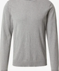 Blend Crewneck Truien Trui Heren Grijs Gemêleerd