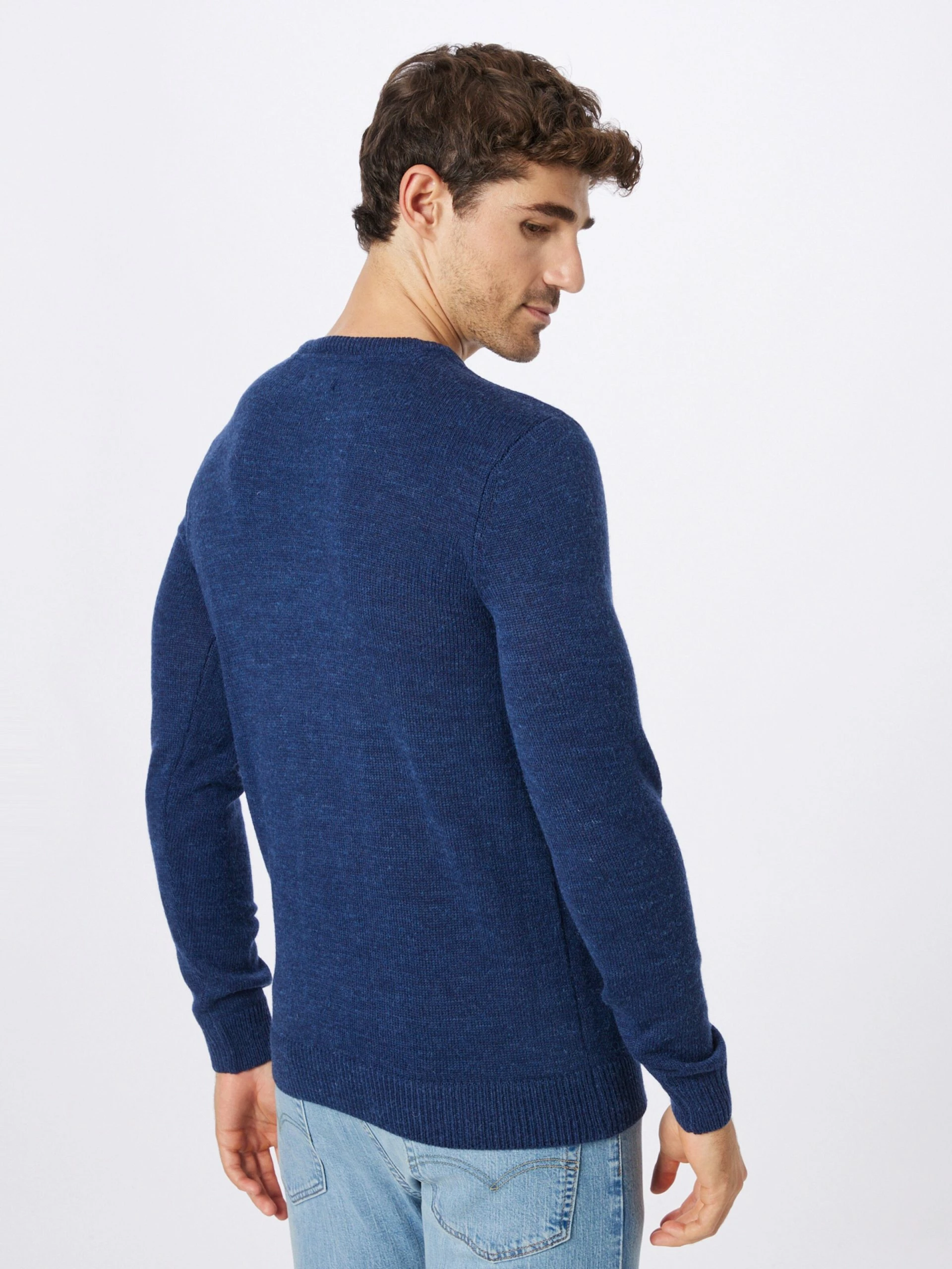 Blend Crewneck Truien Trui Heren Blauw Gemêleerd 6 Blend Crewneck Truien Trui Heren Blauw Gemêleerd - Afbeelding 4