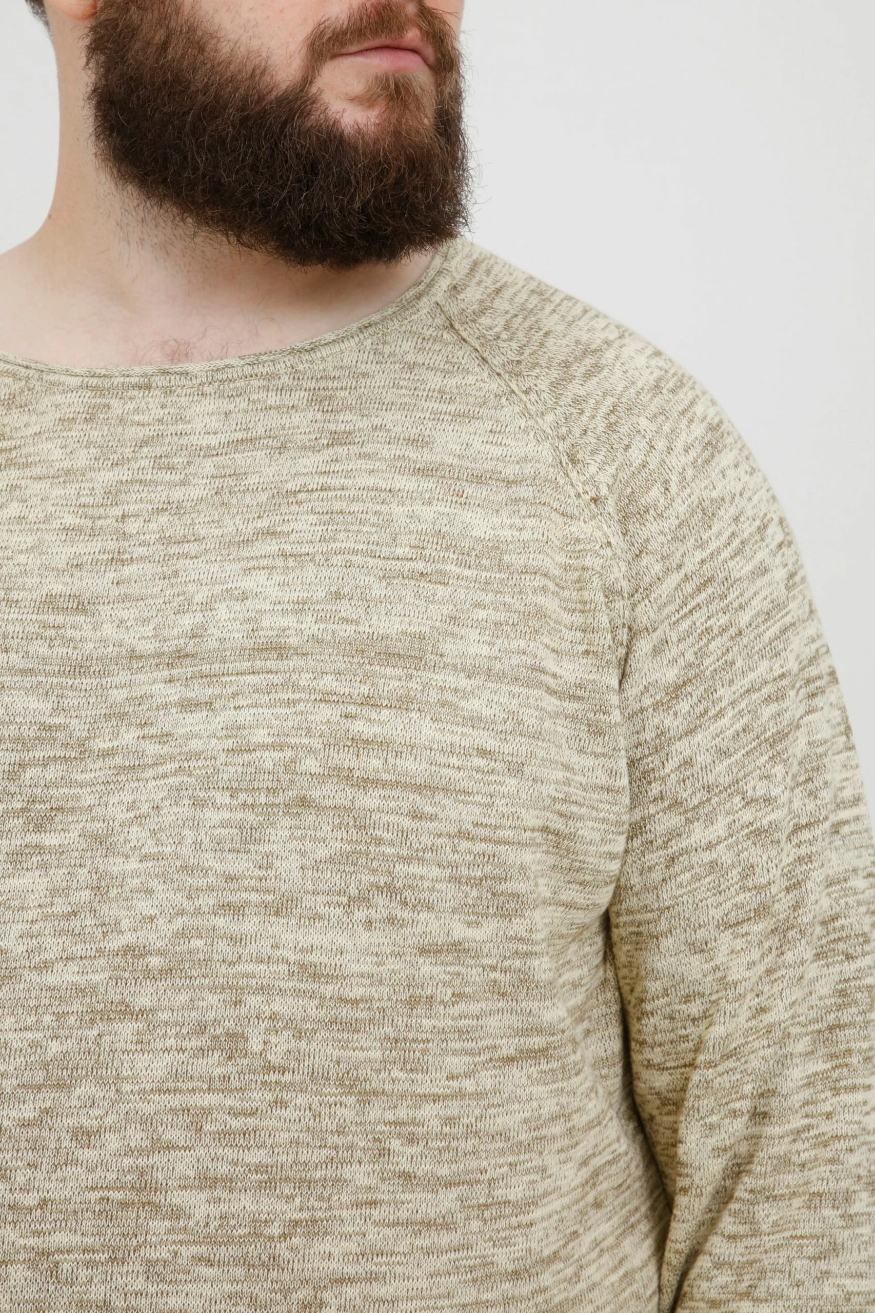 Crewneck Truien Trui BT DAN Heren Beige 7 Crewneck Truien Trui BT DAN Heren Beige - Afbeelding 5