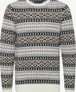 Blend Crewneck Truien Trui TJORBEN Heren Zwart / Wolwit