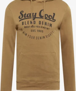 Blend Hoodies Sweatshirt Heren Lichtbruin