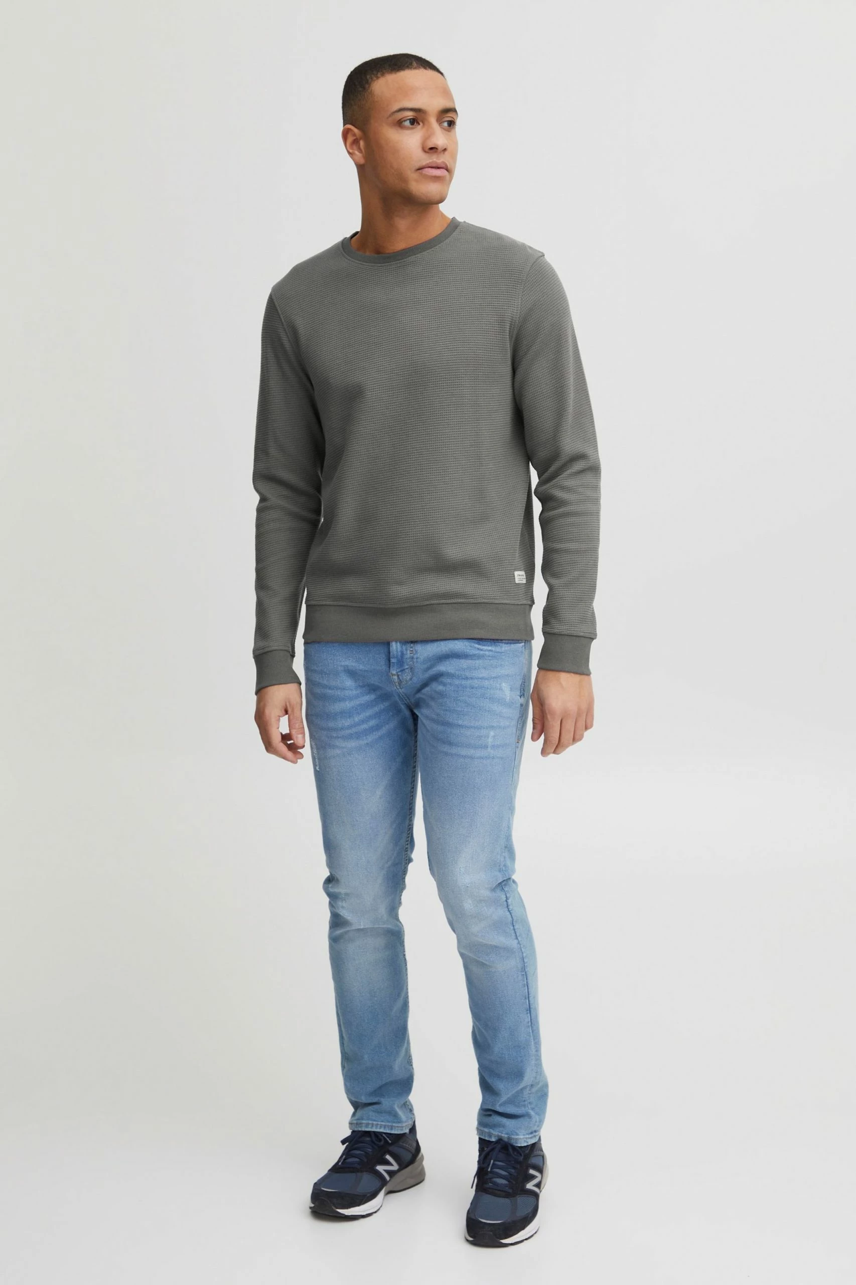 Blend Crewneck Truien Trui Christo Heren Grijs 6 Blend Crewneck Truien Trui Christo Heren Grijs - Afbeelding 4
