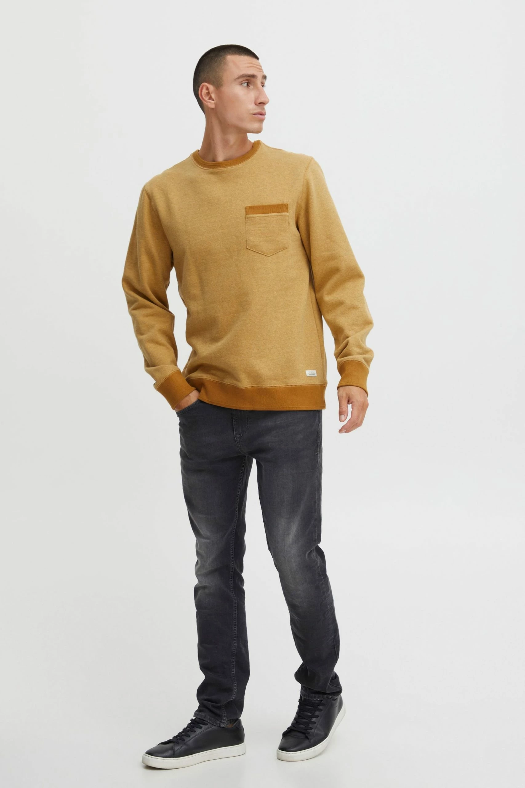 Blend Crewneck Truien Trui Heren Goud 6 Blend Crewneck Truien Trui Heren Goud - Afbeelding 4