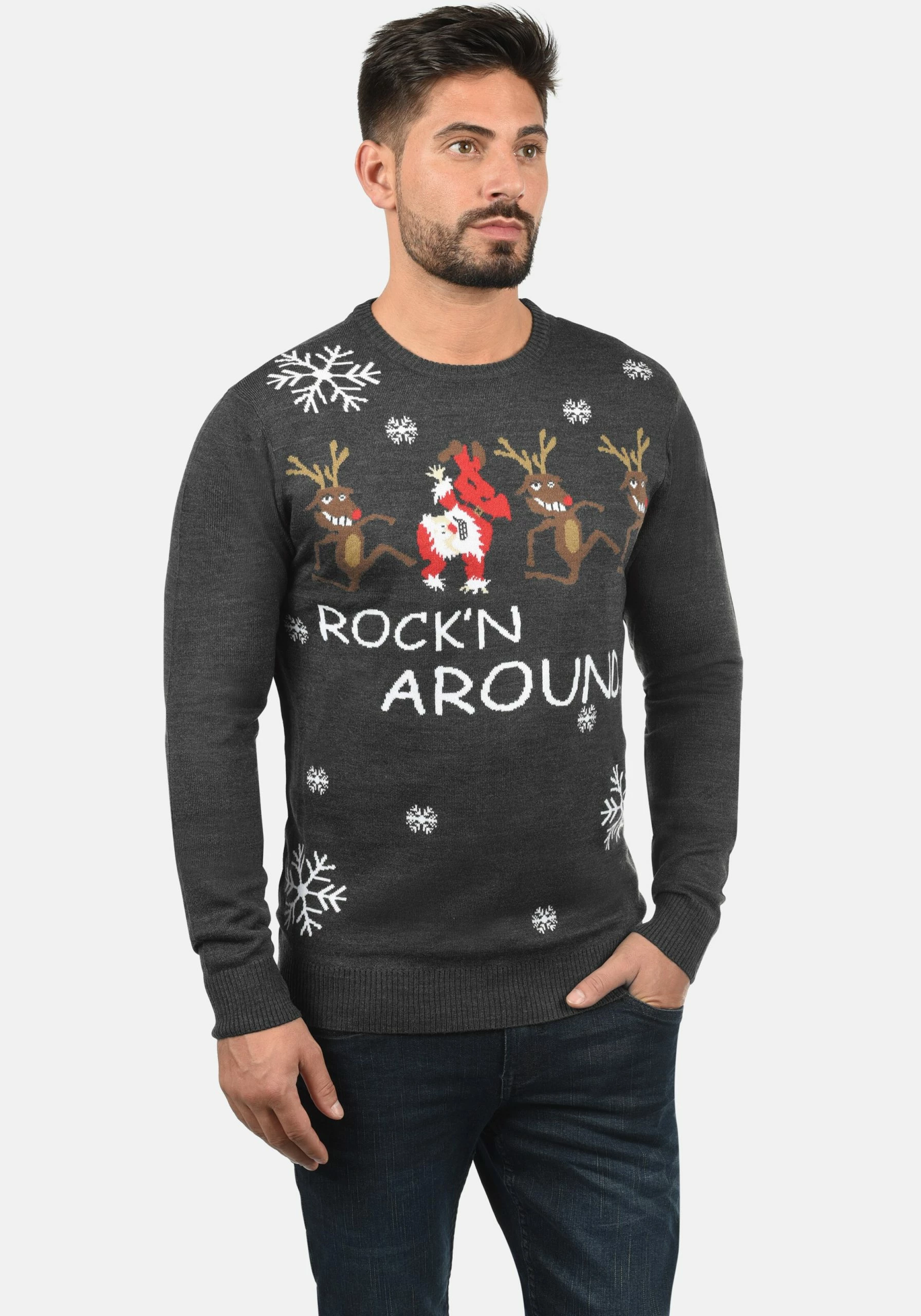 Blend Crewneck Truien Trui Rudolph Heren Grijs 4 Blend Crewneck Truien Trui Rudolph Heren Grijs - Afbeelding 2