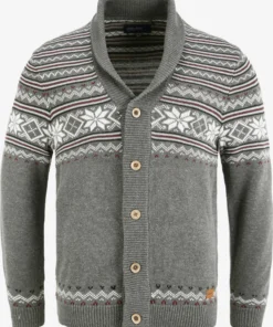 Blend Vesten Gebreid Vest Velero Heren Grijs / Donkergrijs