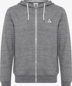 Blend Sweatvesten Met Capuchon Sweatvest Heren Grijs Gemêleerd